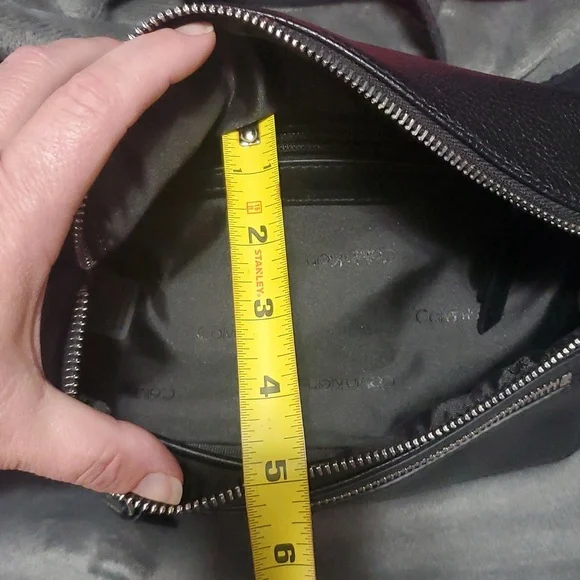 Black Leather Calvin Klein Belt Bag/Cross Body Bag New - Picture 12 of 12